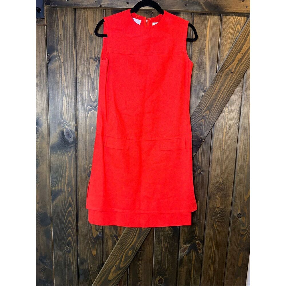 Vintage Moygashel Linen Woven Drop Waist Dress